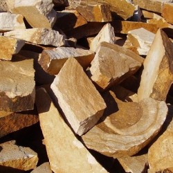 Песчаник желтый с разводом 100-300 мм.