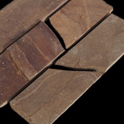 Песчаник красный 50 х L, 70 х L, 100 х L края необрезанные 40 мм.