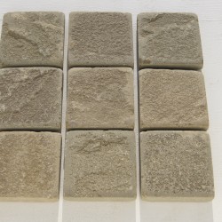 Песчаник серо-зеленый 100х100, 100х200, 200x200 окатанный 40 мм.