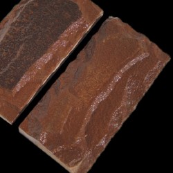 Песчаник красный 100х100, 100х200, 200x200 окатанный 50 мм.